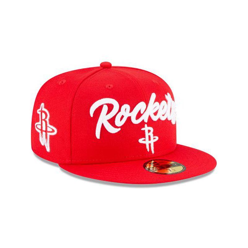 NBA Houston Rockets Draft Alternate 59Fifty Fitted (UZK2910) - Red New Era Caps